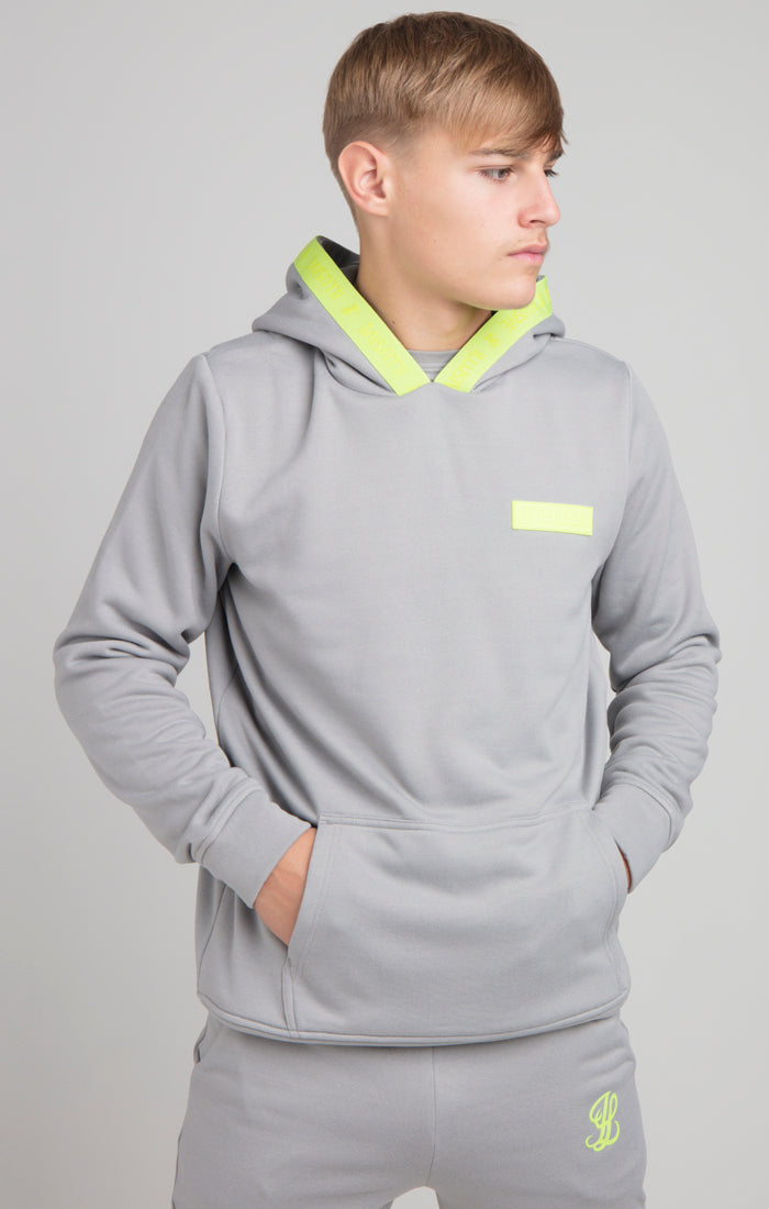 Charger l&#39;image dans la galerie, Boys Illusive Grey Taped Overhead Hoodie