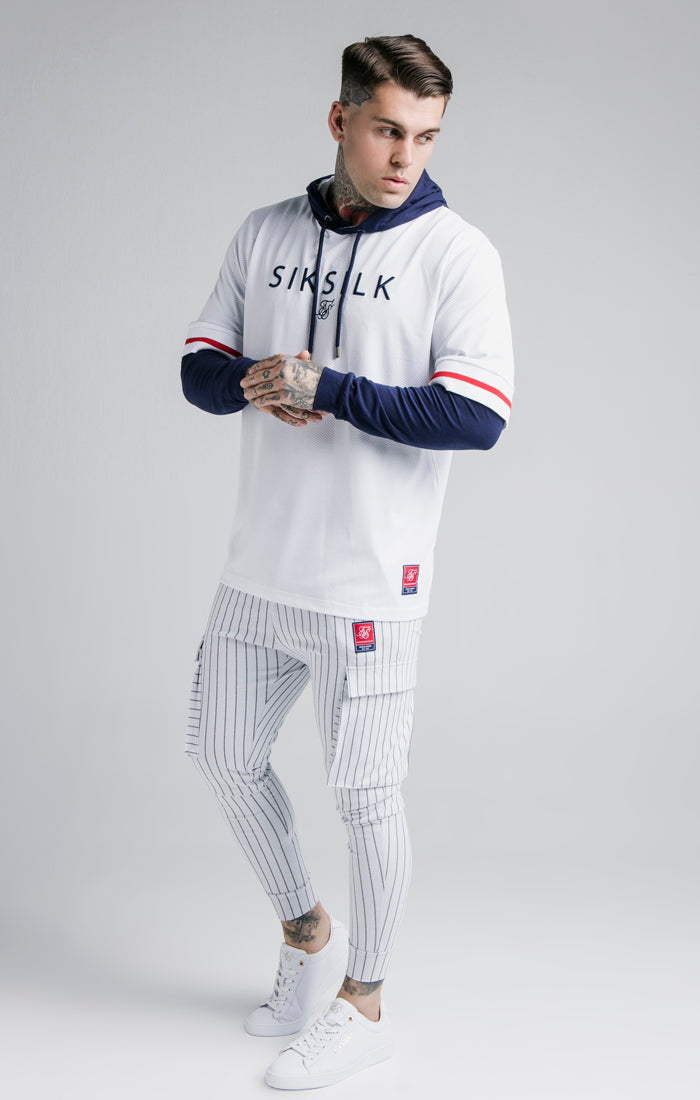 Charger l&#39;image dans la galerie, White Layered Baseball Jersey (2)