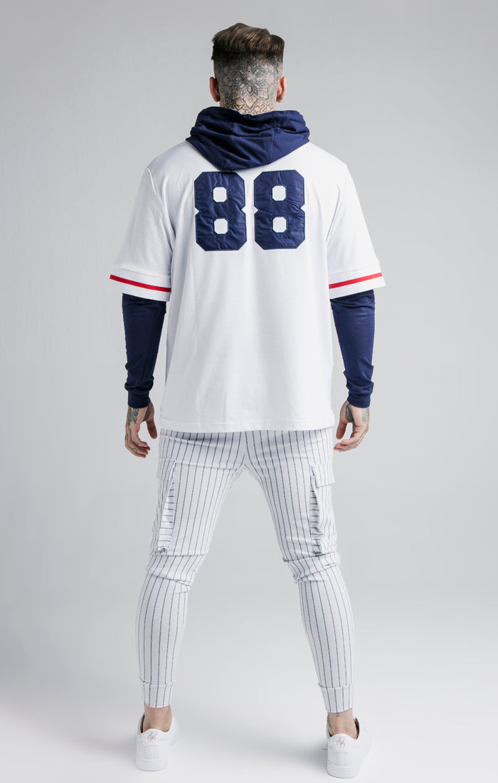 Charger l&#39;image dans la galerie, White Layered Baseball Jersey (4)