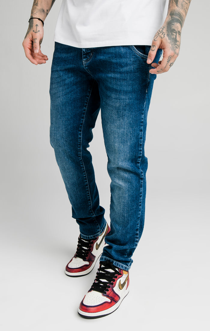 Charger l&#39;image dans la galerie, Blue Recycled Straight Cut Jean