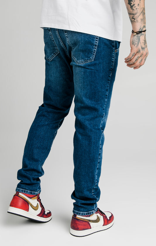 Blue Recycled Straight Cut Jean