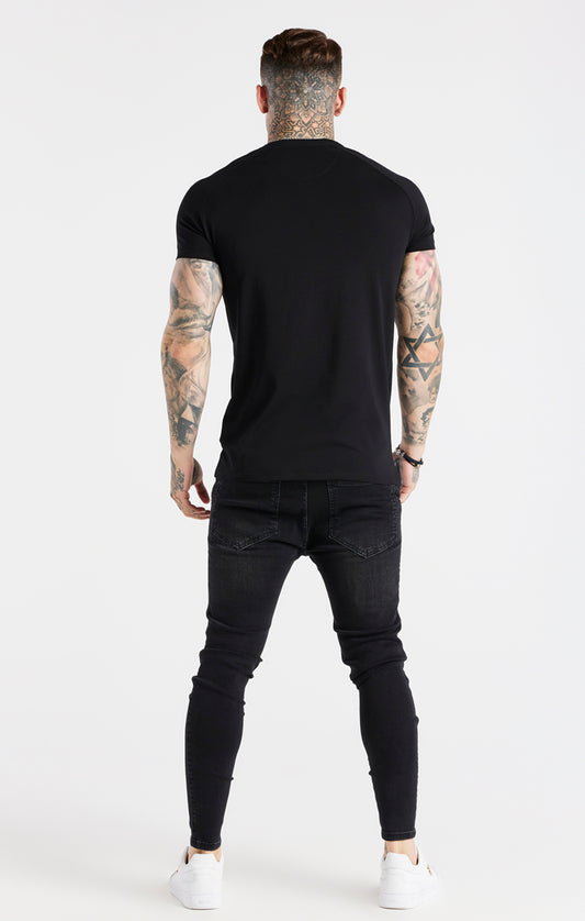 SikSilk T-shirt à manches courtes Opulent - Noir