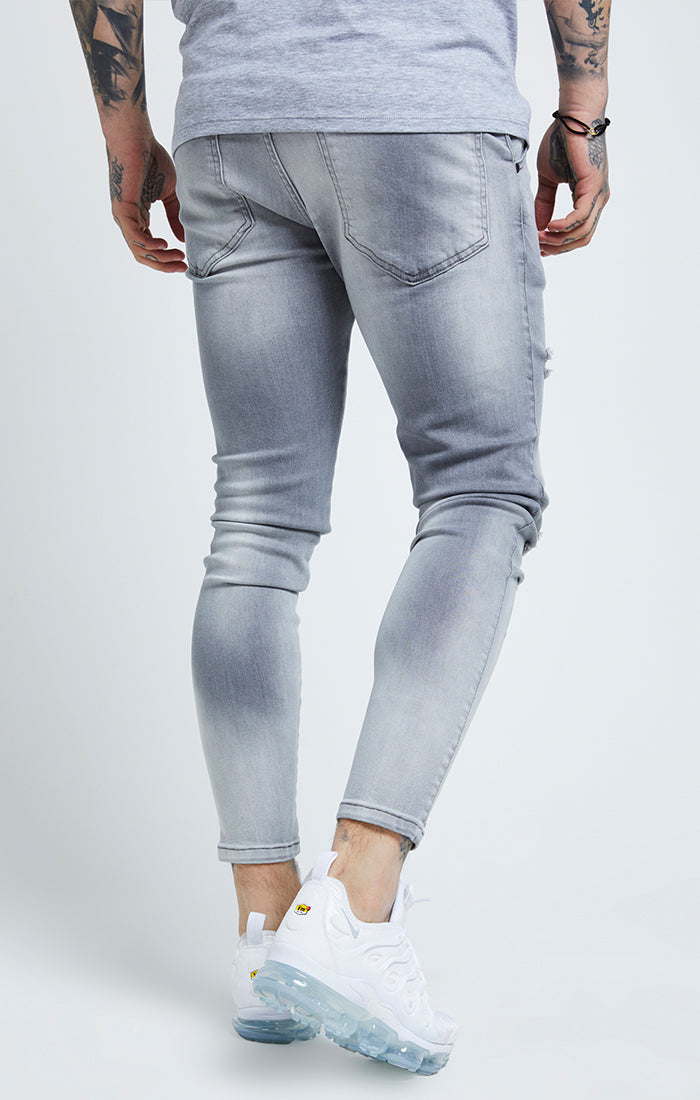 Charger l&#39;image dans la galerie, Grey Essential Distressed Skinny Jean (2)