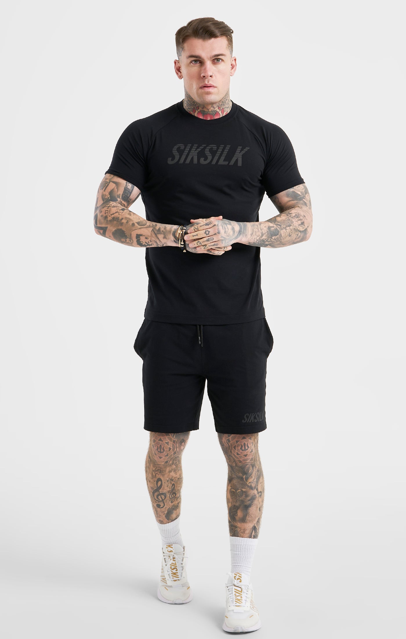 Charger l&#39;image dans la galerie, Black Sports Short Sleeve T-Shirt (2)