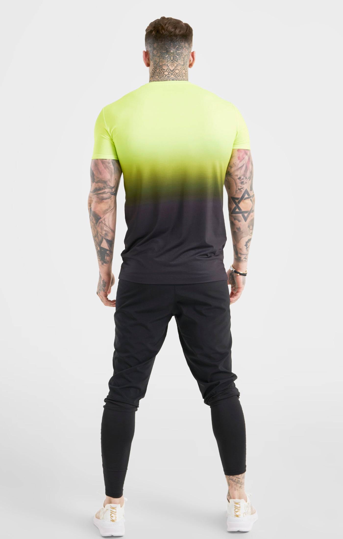 Charger l&#39;image dans la galerie, Yellow &amp; Black Sports Fade Tee (4)