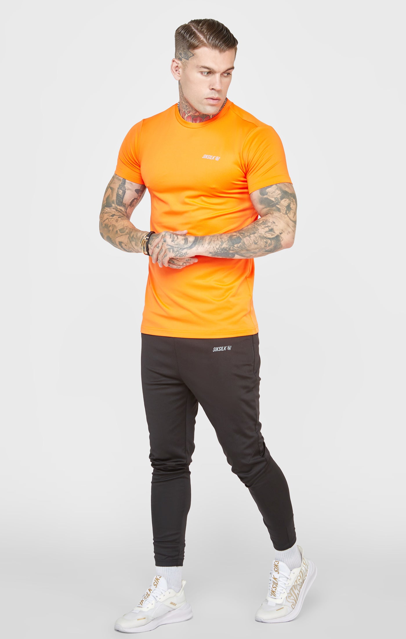 Charger l&#39;image dans la galerie, T-shirt de sport orange (3)