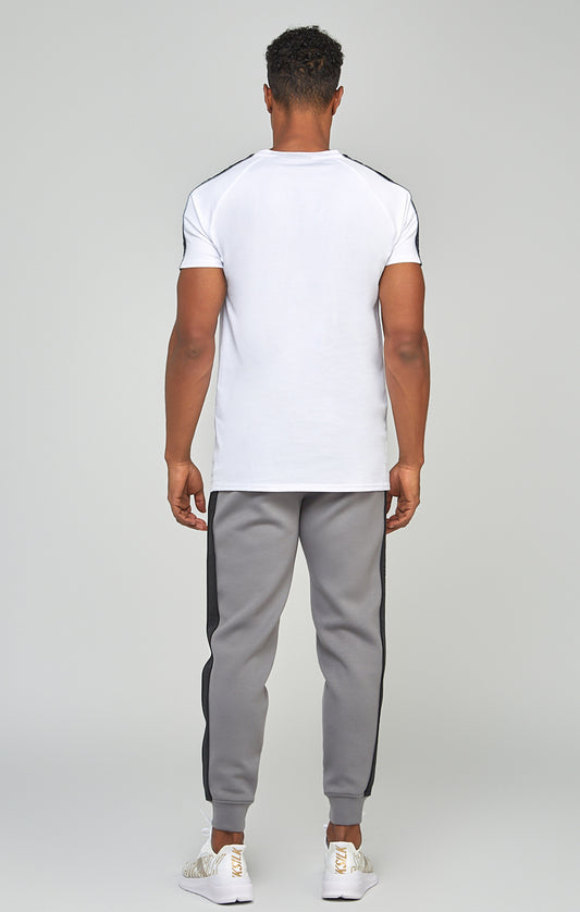 T-shirt blanc manches raglan coupe ajustée