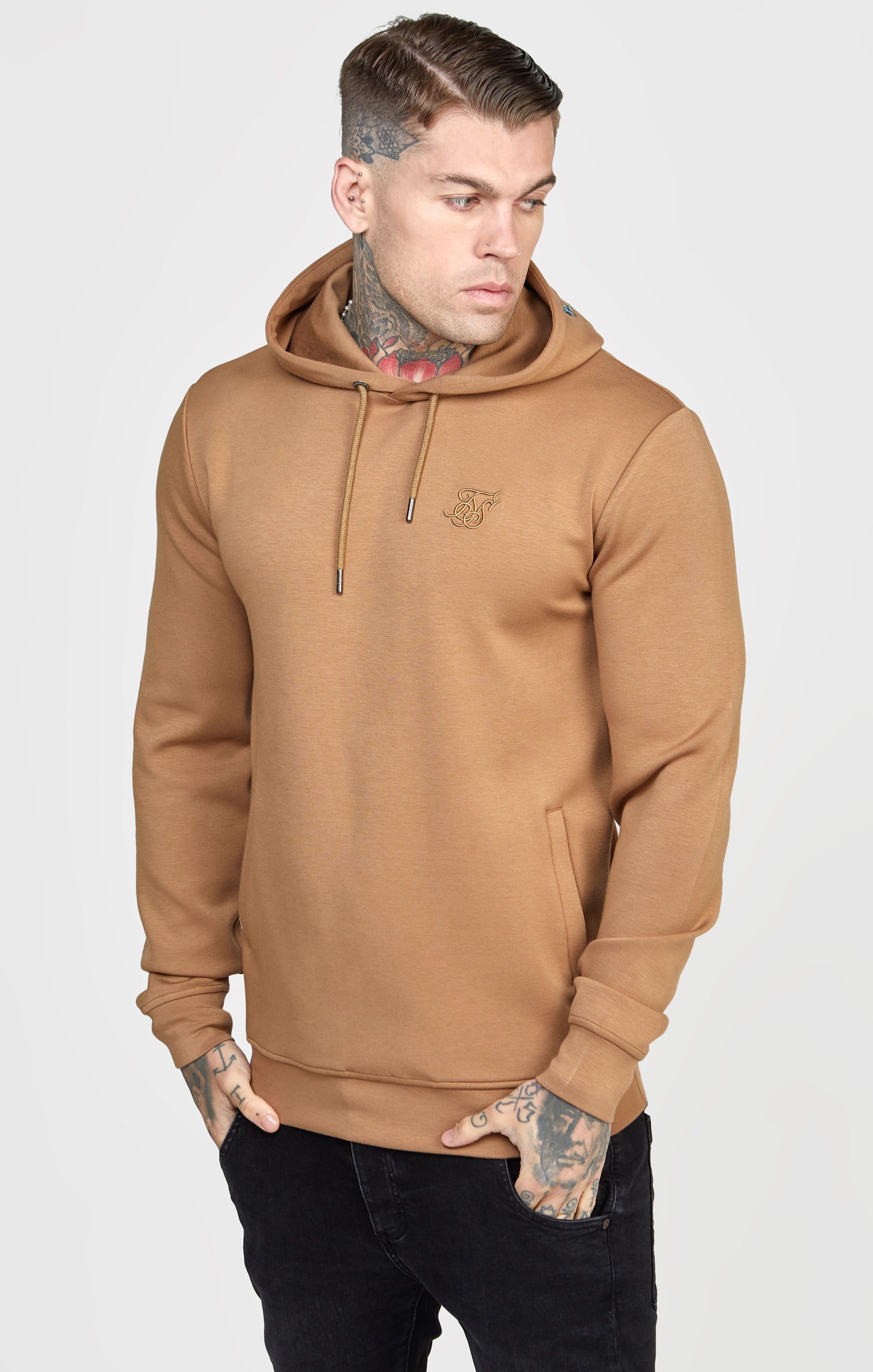 Charger l&#39;image dans la galerie, Brown Embroided Hoodie