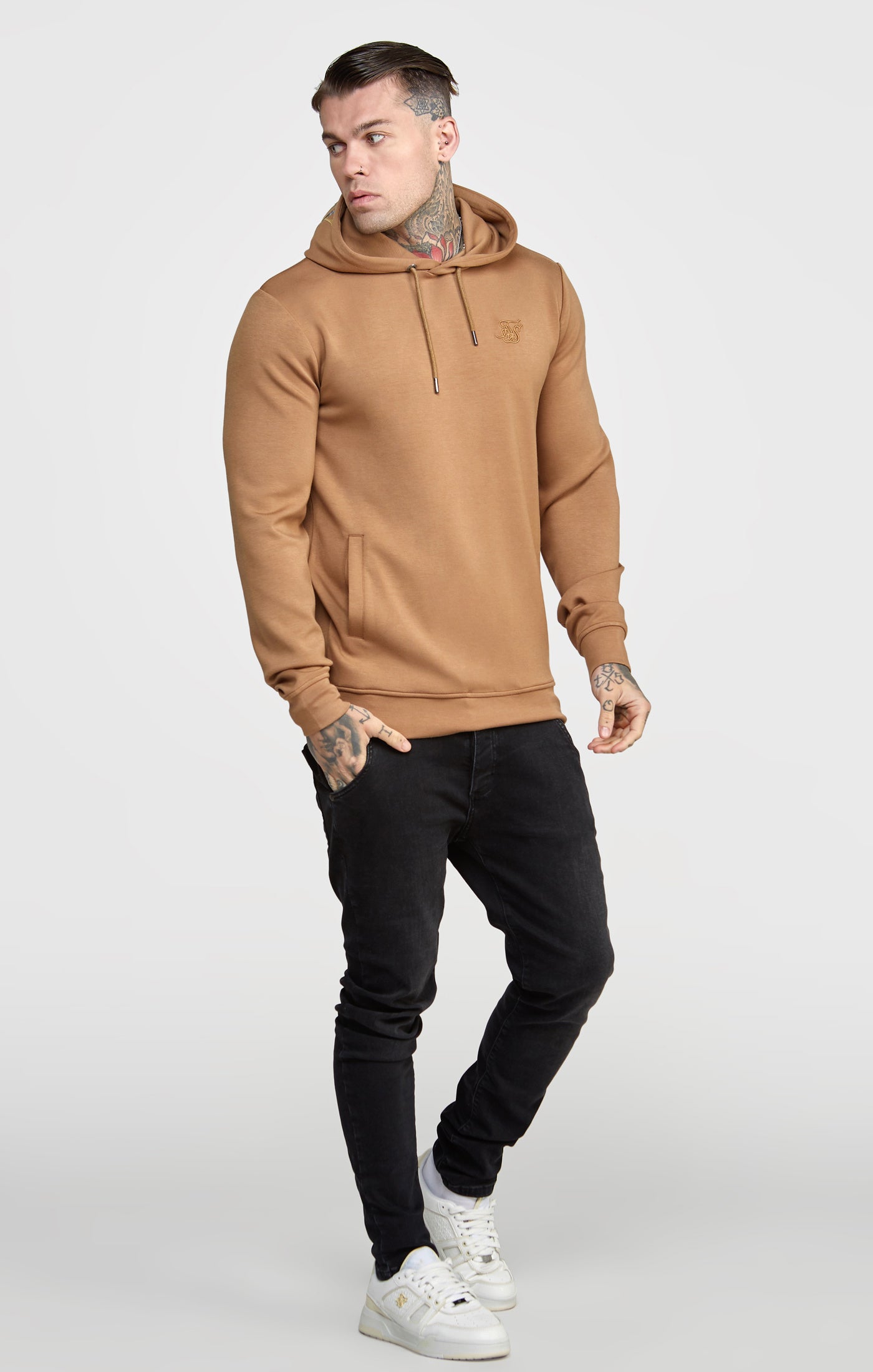 Charger l&#39;image dans la galerie, Brown Embroided Hoodie (3)