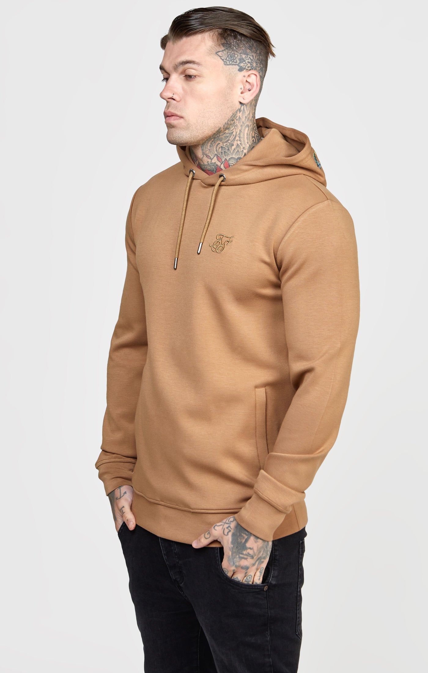Charger l&#39;image dans la galerie, Brown Embroided Hoodie (5)