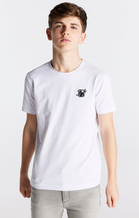 T-shirt blanc à manches courtes Essentials pour garçon
