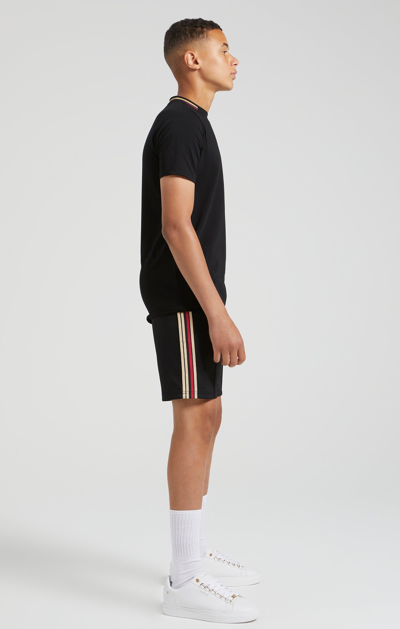 Charger l&#39;image dans la galerie, Messi x SikSilk Loose Fit Elasticated Shorts - Black (5)