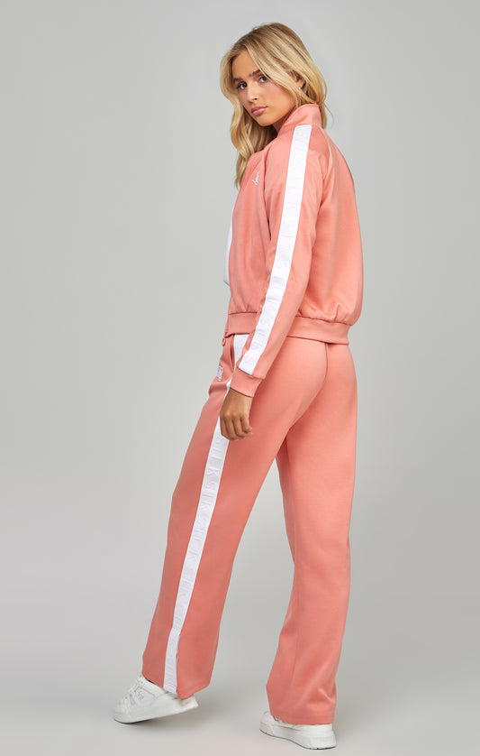 Coral Taped Track Top